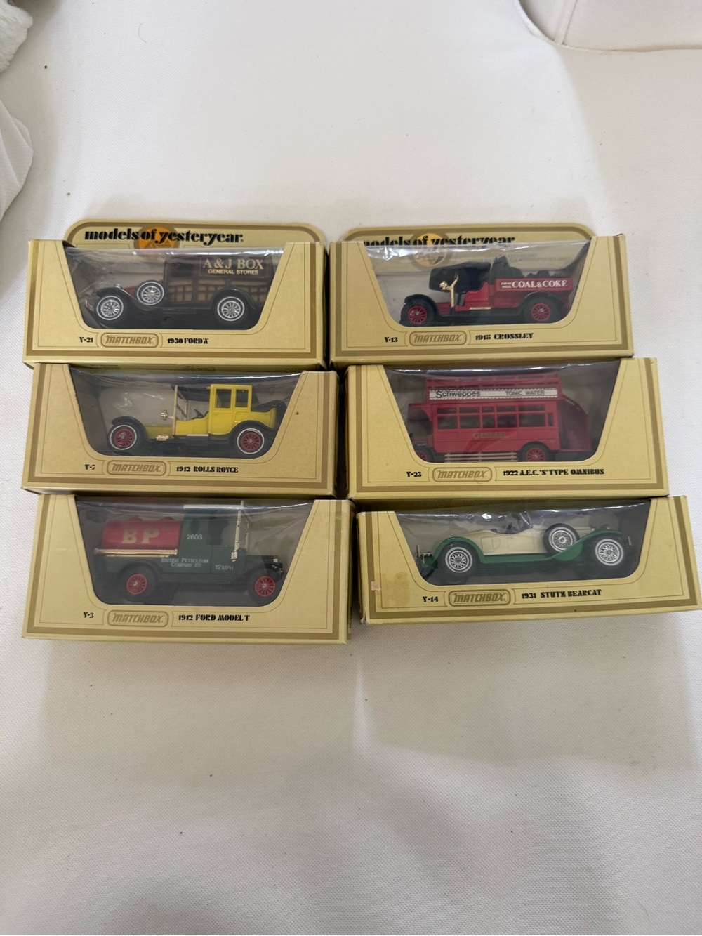 NIB Vintage models of yesteryear matchbox car set of 6